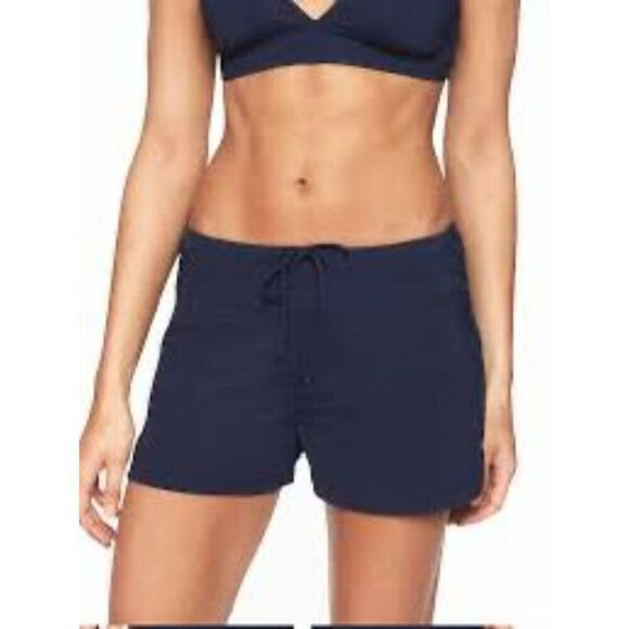ATHLETA Blue Fun in The Sun Swim Short Women Small - Picture 1 of 7